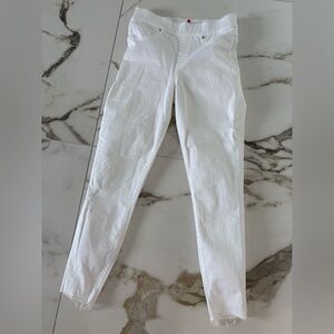 Spanx white crop jeans